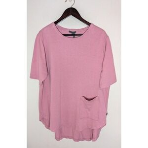 Oska Women High Low Tunic Top Size 3 (U.S. 12/14) Minimalist Lagenlook Comfy